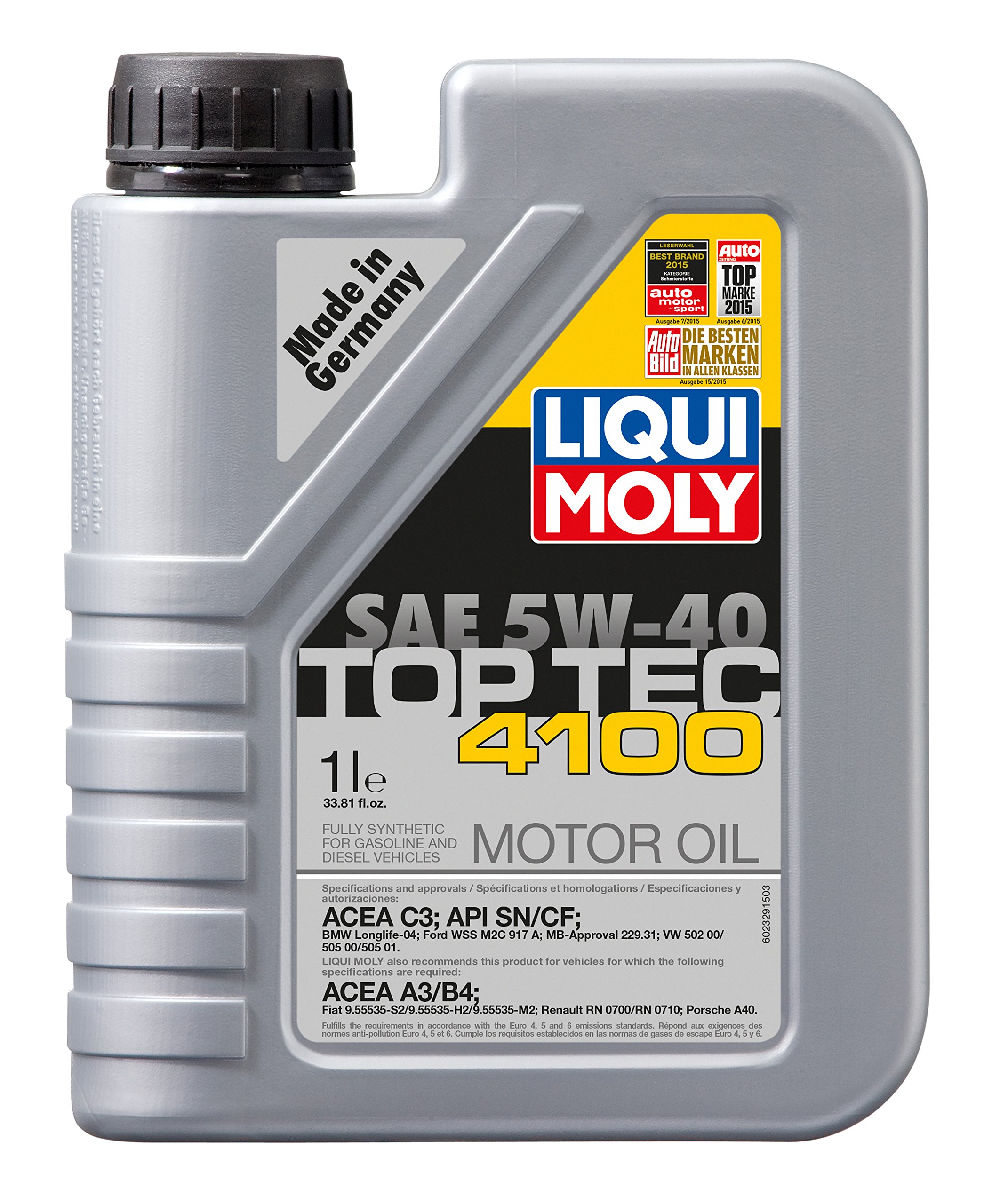 Amazon.com: Liquimoly 2329 5W-40 Top Tec 4100 Motor Oil, 1 L, 6
